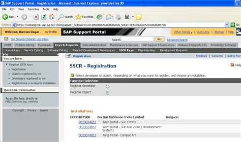 sap support portal sign in